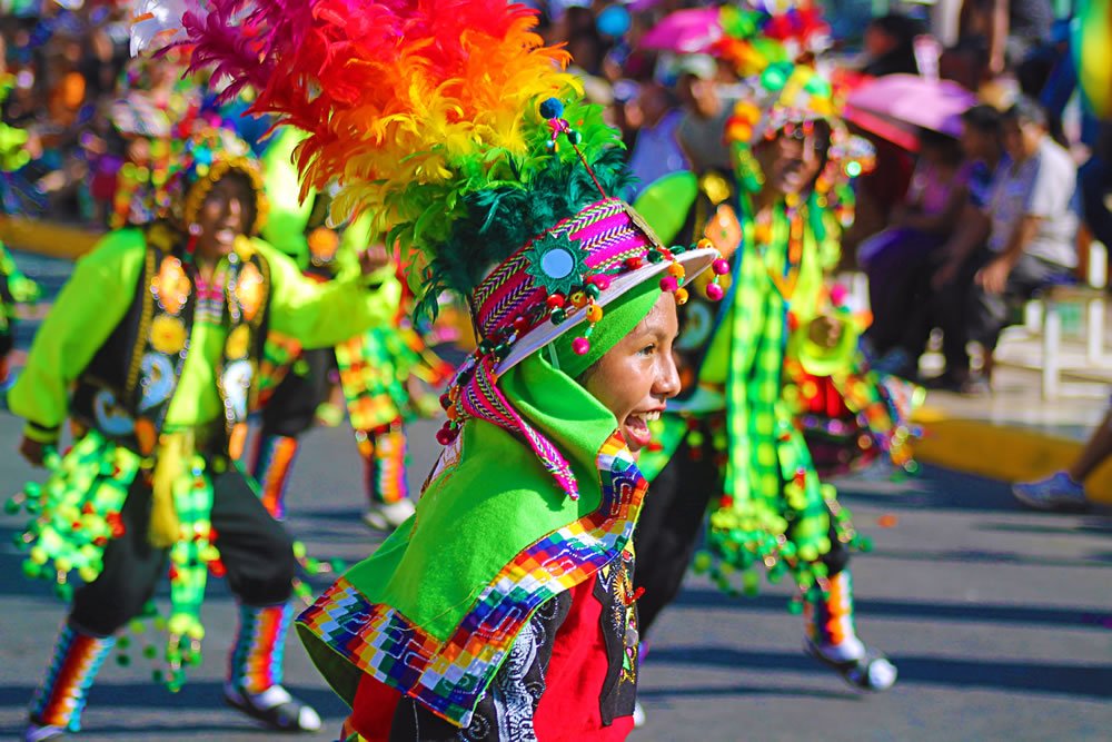 Aymara People in Dancing in Chile