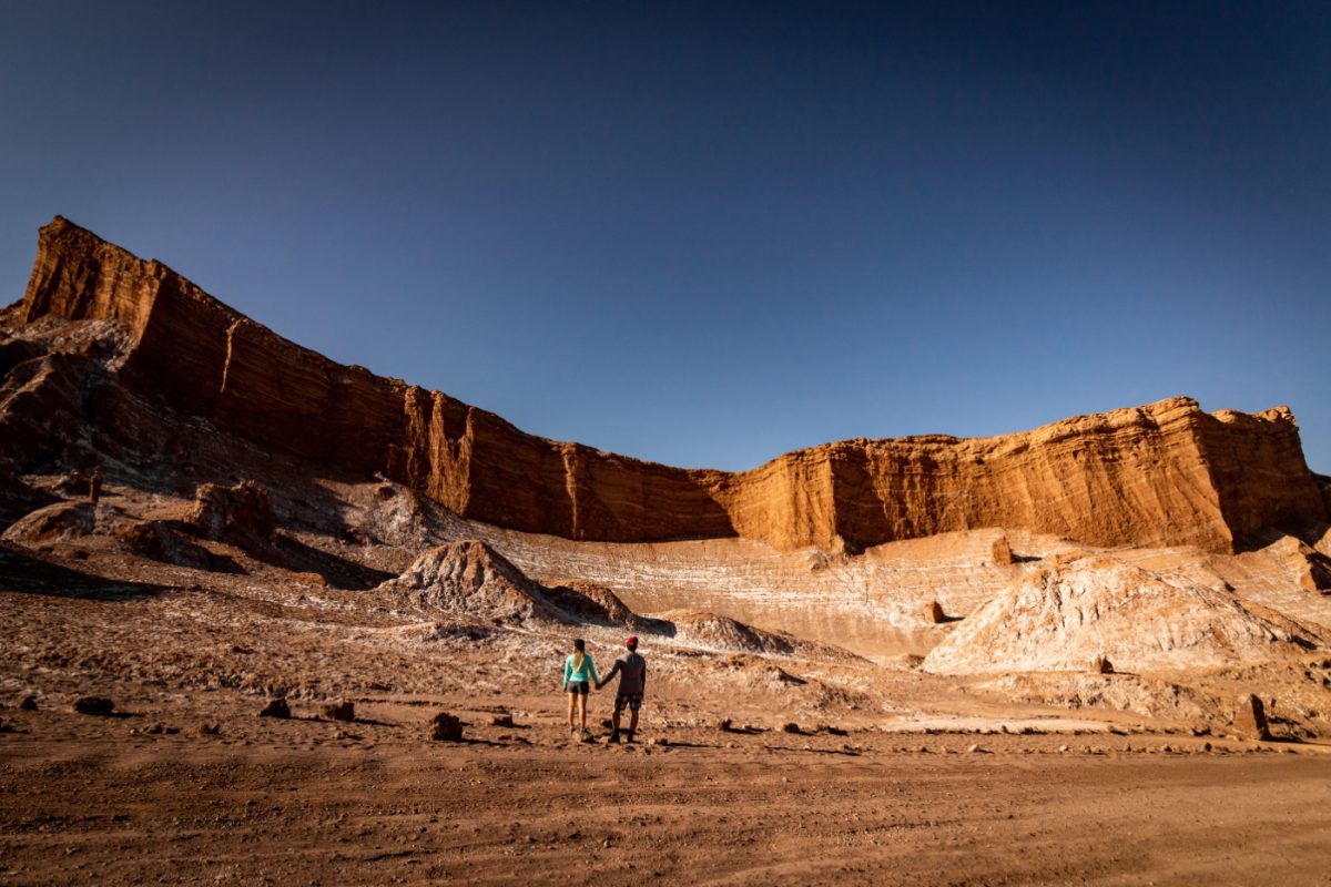 Atacama Desert with two people