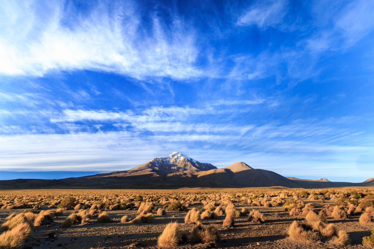 Volcano Isluga in Chile