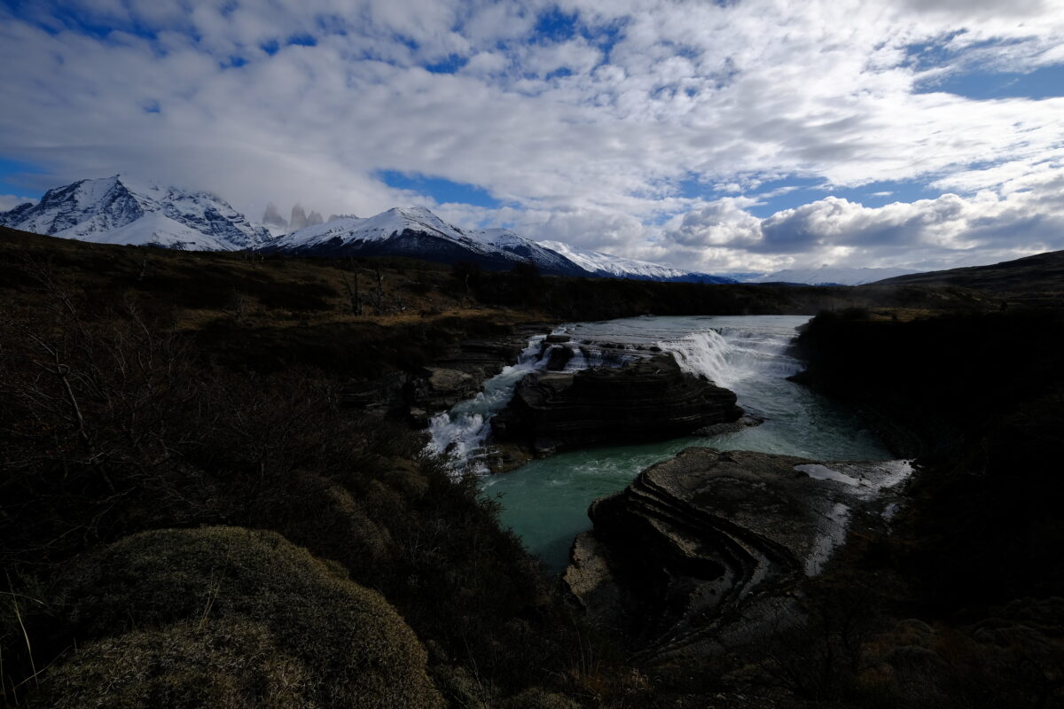 National Park Torres del Paine with River Penhue